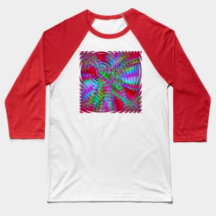 Red Foil Radiance Baseball T-Shirt